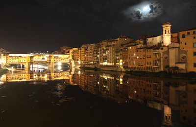 Ponte Vecchio & Full Moon