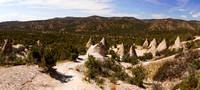 Cones at Tent Rock Canyon 3 Panorama 7664_7667